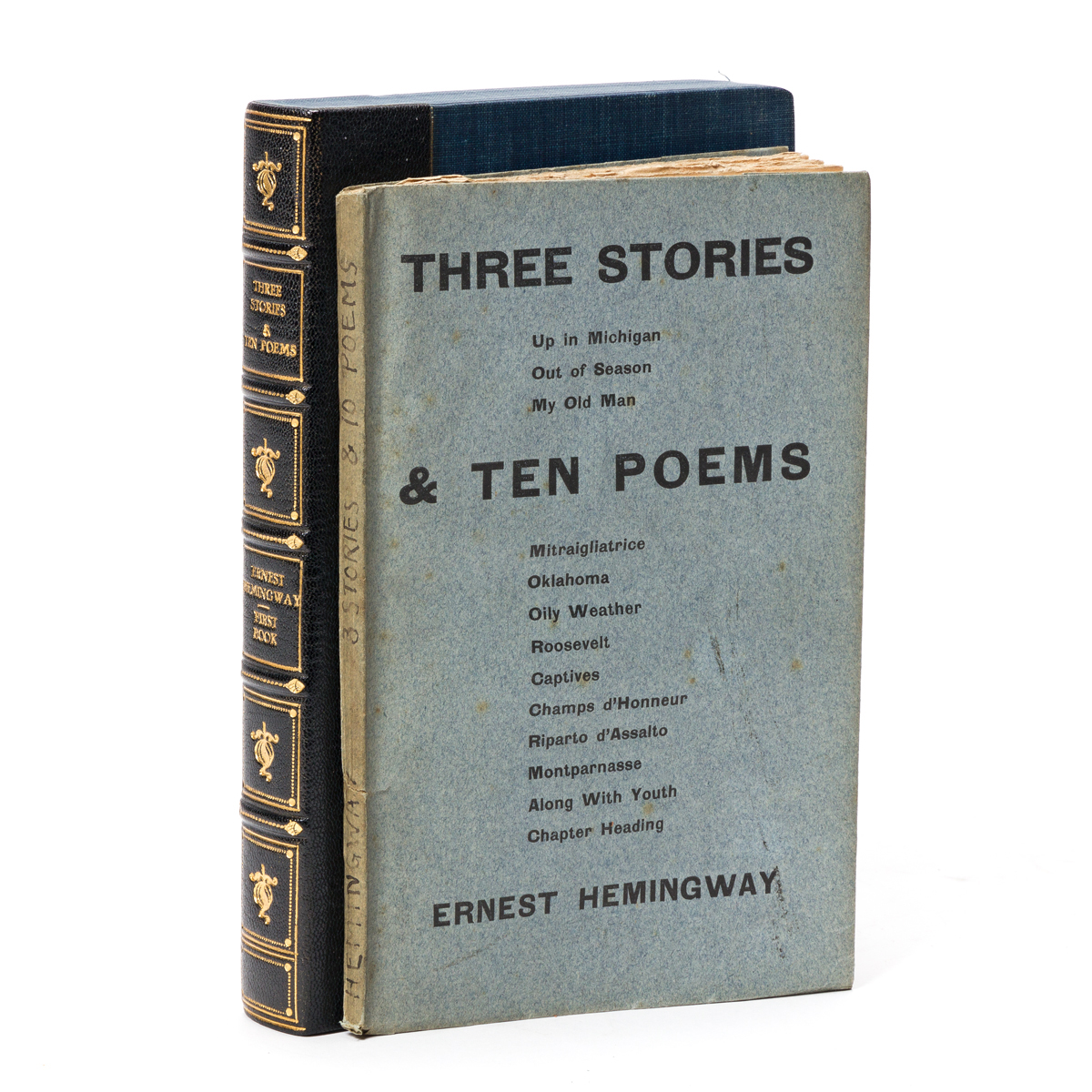 HEMINGWAY, ERNEST. Three Stories and Ten Poems.